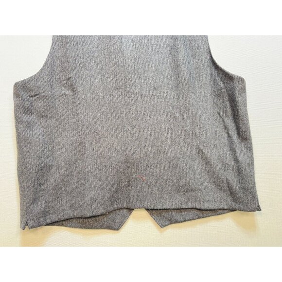 Joseph Abboud Men's Button Up Waistcoat Vest Size 2X Gray Full Back Classic Fit - Picture 11 of 11